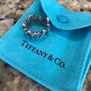 Tiffany & Co. XOXO sterling silver ring